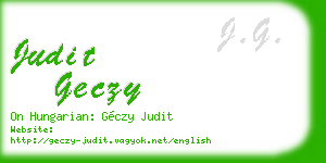 judit geczy business card